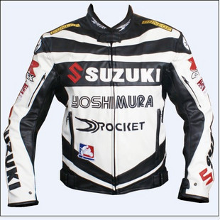  1PC Ű PU  jacket.Motocross, , , , ,  Ŷ / Ƿ /Free shipping 1PC Suzuki PU Leather jacket.Motocross,racing,motorcycle,motorbi